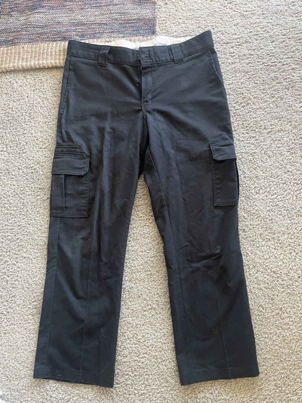 Black Men's Dickies flex Cargo Pants - (34W but Fits a 32W) Regular Straight Fit